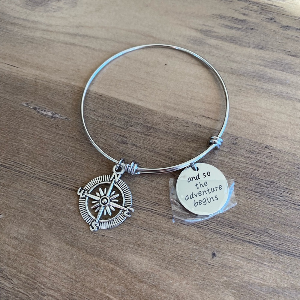Silver Compass Bracelet